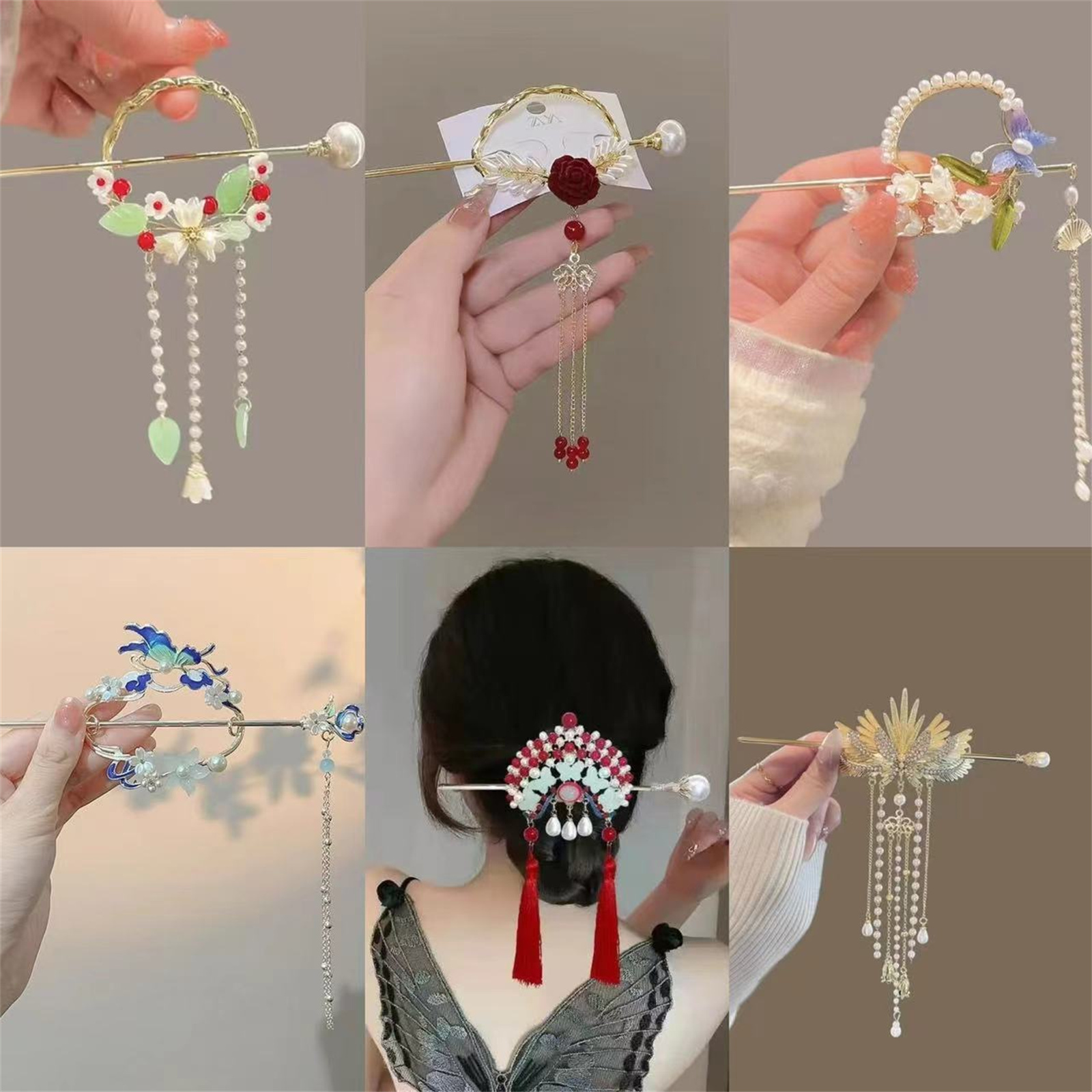 Go Ethnic Fashion - Jepit Rambut Gaya Etnik untuk Wanita
