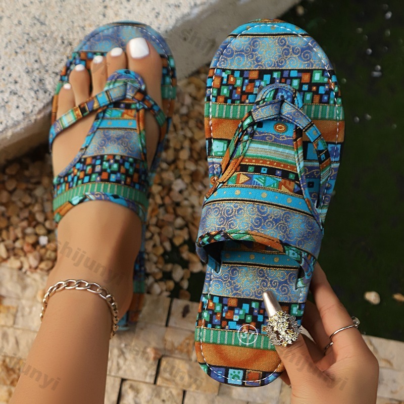 Ethnic Modern Fashion - Sandal Wanita Ukuran Besar Musim Panas
