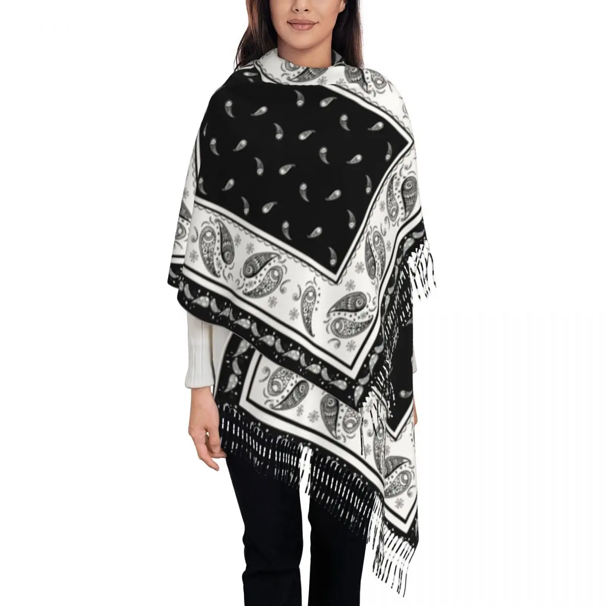 Go Ethnic Fashion - Selendang Bandana Motif Paisley Gaya Bohemia