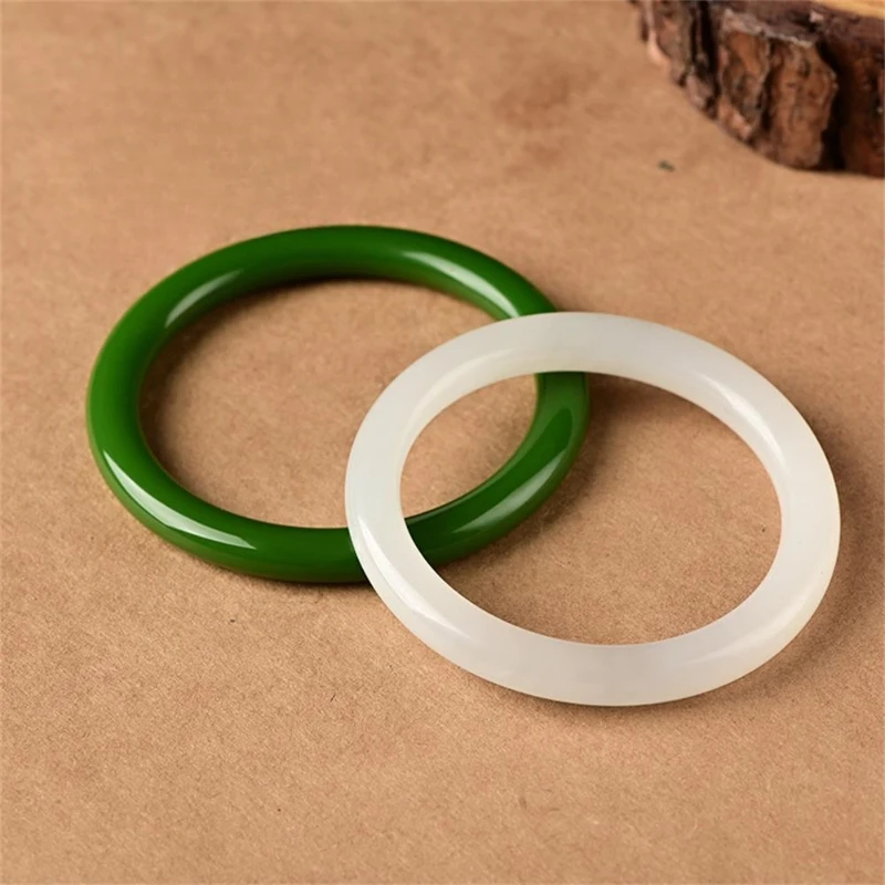 Gelang Batang Tipis Giok Putih - Ethnic Fashion Design ulasan dan harga
