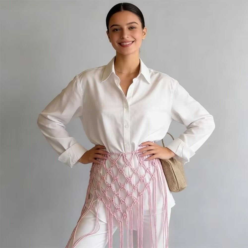 Ikat Pinggang Berumbai Jaring  - Ethnic Fashion Design ulasan dan harga