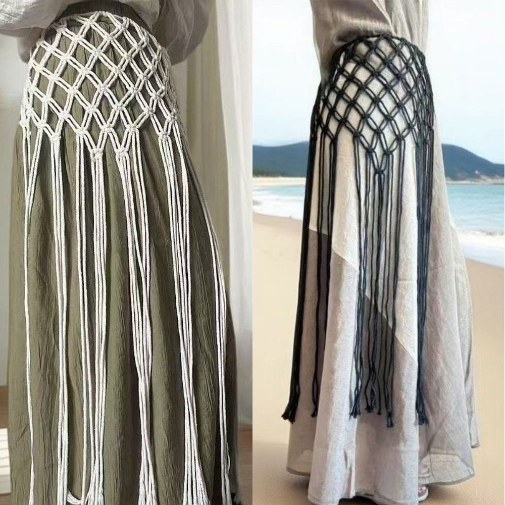 Ikat Pinggang Berumbai Jaring  - Ethnic Fashion Design ulasan dan harga